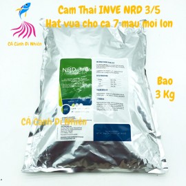 Cám Thái INVE NRD 3/5 bao 3kg Thức ăn cá hạt vừa cho cá 7 màu mới lớn