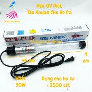 Đèn UV diệt tảo diệt khuẩn 30W cho hồ cá dưới 2500 Lít Sterilization King