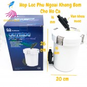 Hộp lọc phụ ngoài không bơm - Out Side Filter Sunsun HW-604 cho hồ cá