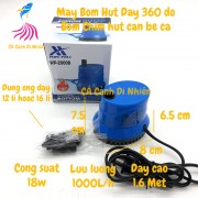 Máy bơm hút đáy 360 độ 18W Xin Xiu bơm chìm hút cặn bể cá WP-2000B