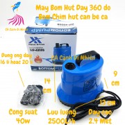 Máy bơm hút đáy 360 độ 40W Xin Xiu bơm chìm hút cặn bể cá WP-4000B