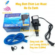 Máy bơm chìm 8W lọc nước VIPSUN VS-1200 cho hồ cá cảnh