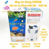 Máy lọc thùng Sunsun HW-302 18W cho hồ cá thủy sinh 60-100 cm
