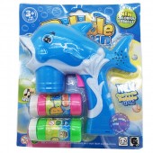 Vỉ đồ chơi súng xà bông cá heo 2 bình dùng pin 989-2A