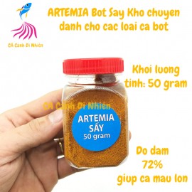 Artemia sấy khô 50 gram thức ăn cho cá con - Cám cá bột