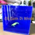 Hồ show cá siêu trong keo show Guppy Betta bể cá mini bằng nhựa acrylic 12x12x7 cm