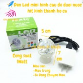 Đèn Led Mini Hình Cầu để dưới nước hít kính thành hồ cá RX-M01