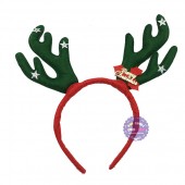 Băng đô cài tóc sừng tuần lộc Noel loại dày bằng vải nỉ