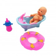 Bộ đồ chơi bồn tắm & phao bơi mini cho em bé túi lưới