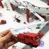Hộp đồ chơi đường ray 2 tầng 10 xe cứu hỏa bằng sắt 72 mảnh