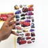 Hình dán sticker nổi 3D hình các loại xe hơi Cars