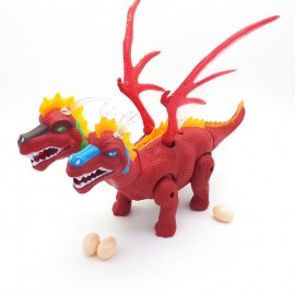 Hộp đồ chơi khủng long rồng có cánh 2 đầu đẻ trứng Dinosaur