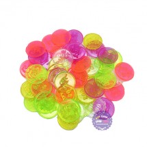 Bộ đồ chơi đồng xu nhỏ bằng nhựa (100 gram - khoảng 100 cái)