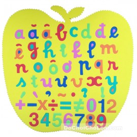 Đồ chơi bảng chữ số tập đánh vần và ráp chữ cái hình trái táo