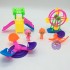 Vỉ đồ chơi công viên: cầu tuột, đu quay, ngựa & 2 bé bằng nhựa