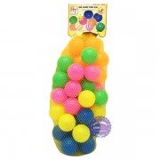 Đồ chơi banh nhựa nhỏ nhiều màu 50 trái túi lưới (5cm)