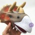Hộp đồ chơi rối bàn tay khủng long tê giác Triceratops 3D bằng nhựa mềm
