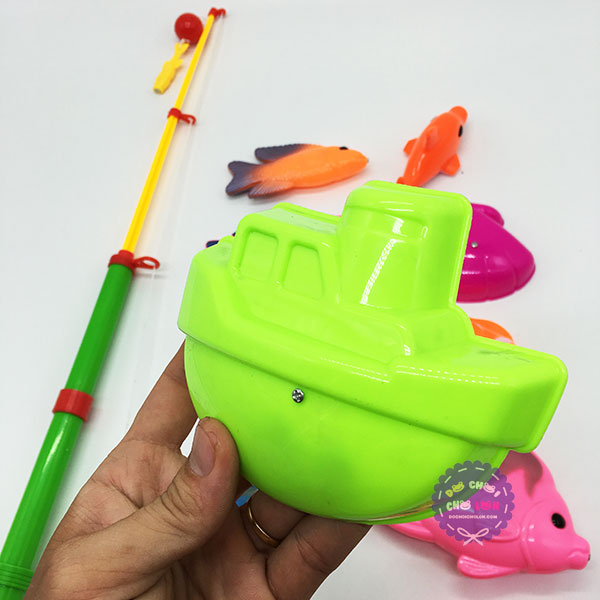 Bộ đồ chơi câu cá nam châm dưới nước 1 cần 10 cá