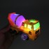 Hộp đồ chơi xe hồ trộn bê tông 6 bánh chạy pin đèn 3D có nhạc
