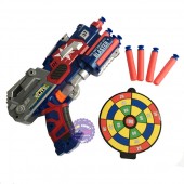 Hộp đồ chơi súng bắn đạn mút xốp mềm Đội trưởng Mỹ