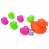 Bộ đồ chơi đàn vịt con và vịt mẹ bằng nhựa túi lưới