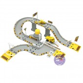 Hộp đồ chơi đường ray bãi đậu xe công trình Construction Center