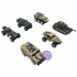 Hộp đồ chơi các loại xe quân sự bằng sắt 6 chiếc Die-Cast Model
