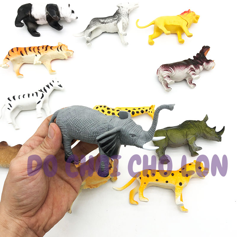 Bộ đồ chơi thú rừng 12 con bằng nhựa Wild Animal 612B